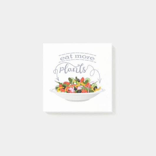 Eet meer planten frisse salade motivatie beletteri post-it® notes (Voorkant)