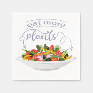Eet meer planten frisse salade motivatie beletteri servet