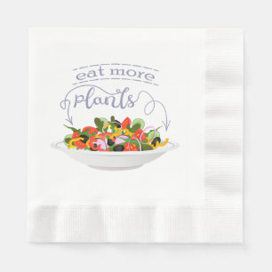 Eet meer planten frisse salade motivatie beletteri servet