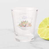 Eet meer planten frisse salade motivatie beletteri shot glas (Achterkant)