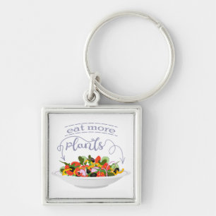 Eet meer planten frisse salade motivatie beletteri sleutelhanger