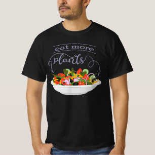 Eet meer planten frisse salade motivatie beletteri t-shirt