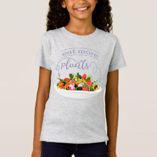 Eet meer planten frisse salade motivatie beletteri t-shirt