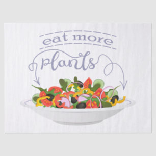 Eet meer planten frisse salade motivatie beletteri tissuepapier