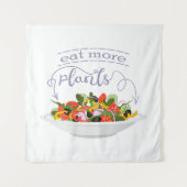 Eet meer planten frisse salade motivatie beletteri wandkleed (Voorkant)