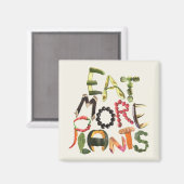 Eet meer Planten - Healthy Eating Fridge Reminder Magneet (Voorkant / Achterkant)