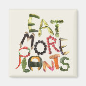 Eet meer Planten - Healthy Eating Fridge Reminder Magneet (Voorkant)