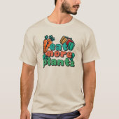Eet meer Planten Mannen T-shirt (Voorkant)