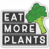 Eet meer Planten, Vegan Activism Sticker (Voorkant)