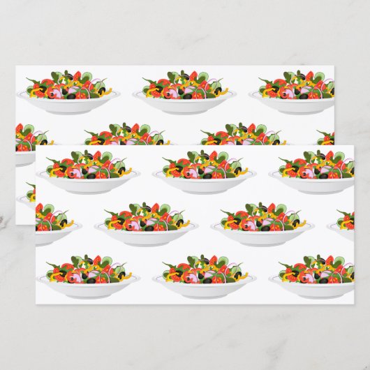 Eet meer planten verse salade motivatie lettering (Voorkant / Achterkant)