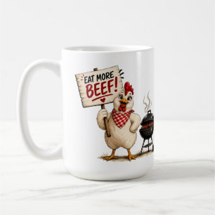 Eet Meer Rundvlees ! Kip Koffiemok