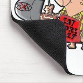 Eet meer rundvlees muismat (Hoek)