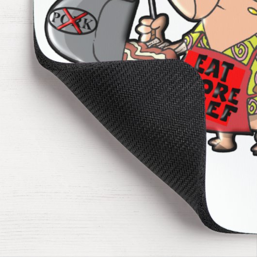 Eet meer rundvlees muismat (Hoek)