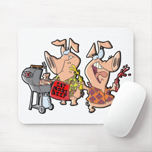 Eet meer rundvlees muismat (Met muis)