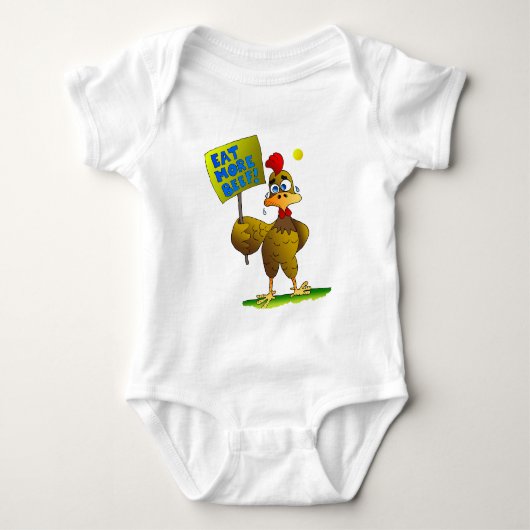 EET MEER RUNDVLEES! T-SHIRT (Voorkant)