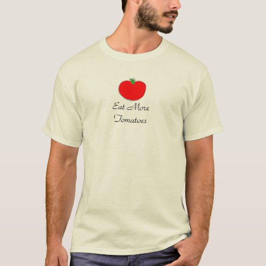 Eet meer Shirten tomaten T-shirt (Voorkant)
