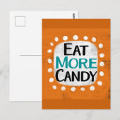 Eet meer Snoep Briefkaart (Voorkant / Achterkant)