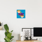 Eet meer Snoep Retro Kinderen Poster (Thuiskantoor)
