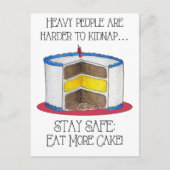 Eet meer taart Inspirerend Briefkaart (Voorkant)