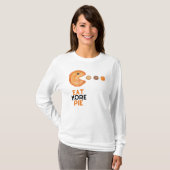 Eet meer taart pompoen, appel, pecan t-shirt (Voorkant volledig)