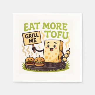 Eet Meer Tofu – Gril Me In Plaats BBQ Protest  Servet
