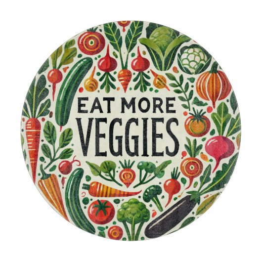 Eet meer Veggie Garden Snijplank (Voorkant)