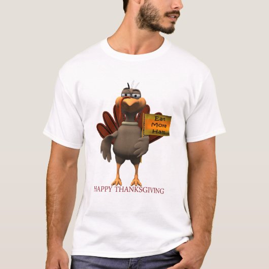 EET MEER VLEES, HEEL DANKSGIVING T-SHIRT (Voorkant)