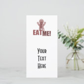 EET MIJ! Peperkoekmannetje - Rood (Staand voorkant)