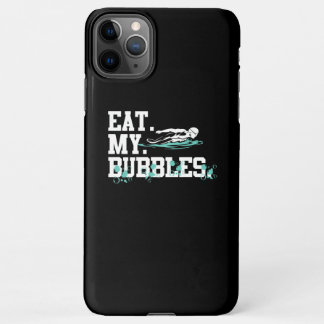 Eet mijn bubbels grappig zwembriem iPhone 11Pro max hoesje