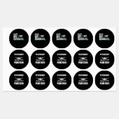 Eet mijn bubbels grappig zwembriem labels (Vel)