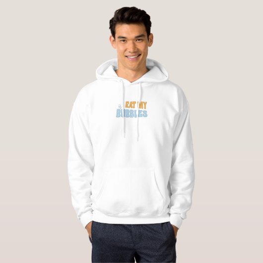 Eet mijn bubbels hoodie (Voorkant volledig)