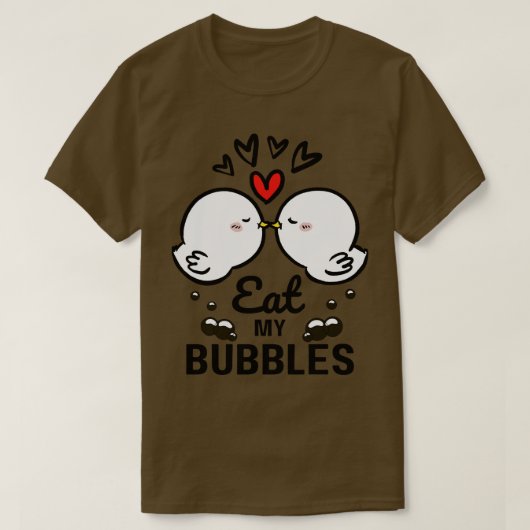 Eet mijn bubbels t-shirt (Design voorkant)