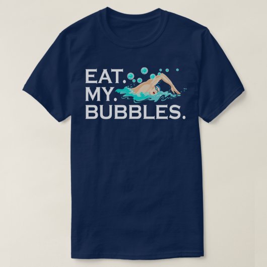 Eet mijn bubbels t-shirt (Design voorkant)