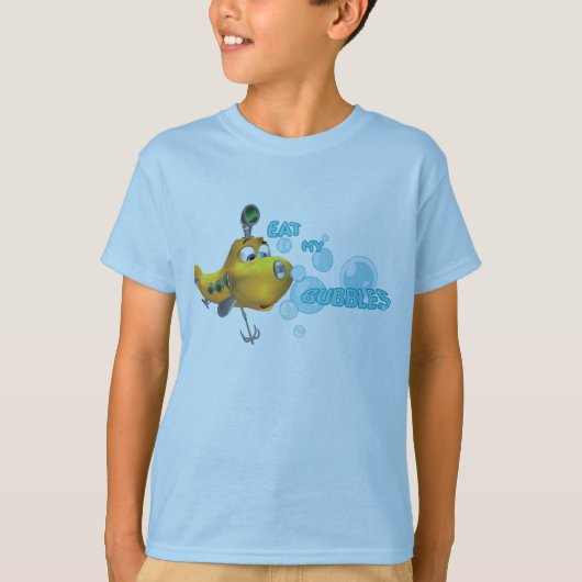 Eet mijn bubbels! t-shirt (Voorkant)