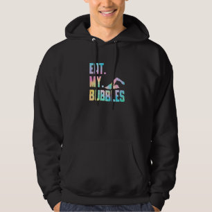 Eet mijn bubbels zwemmer-lakeien atleten hoodie