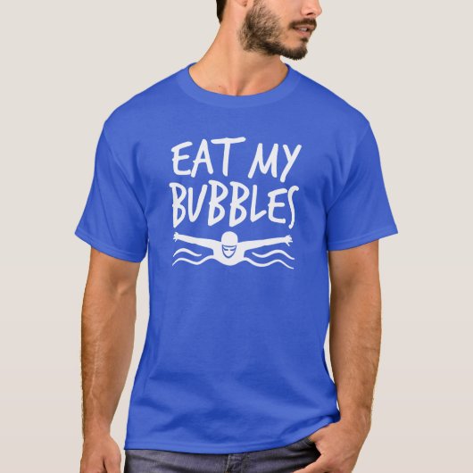 Eet mijn bubbels Zwemteam Eet mijn bubbels T-shirt (Voorkant)