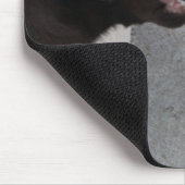 Eet mijn hoefijzer! Labrador Puppy Muismat (Hoek)