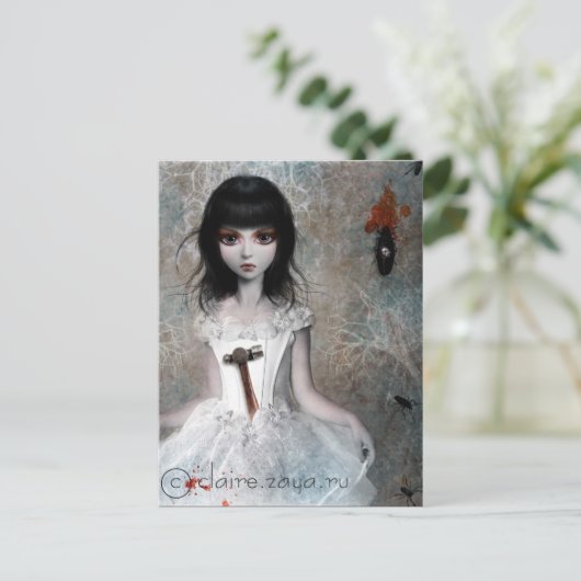 Eet mijn jam niet briefkaart (Staand voorkant)