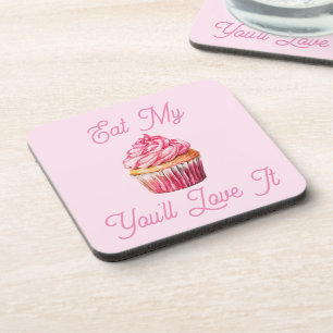 Eet mijn Muffin Beverage Coaster Bier Onderzetter