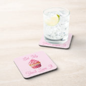 Eet mijn Muffin Beverage Coaster Bier Onderzetter (Rechterzijde)