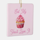 Eet mijn muffin keramisch Ornament (Rechts)