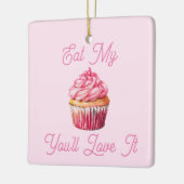 Eet mijn muffin keramisch Ornament (Links)