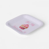 Eet mijn muffin papier Bord (Gebogen)