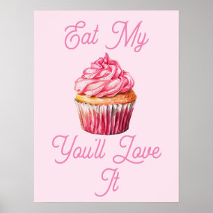 Eet mijn muffin Poster