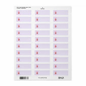 Eet mijn muffin retour adres Sticker (Full Sheet)