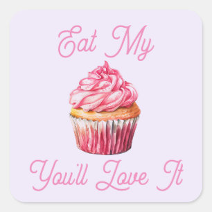 Eet mijn muffin Sticker