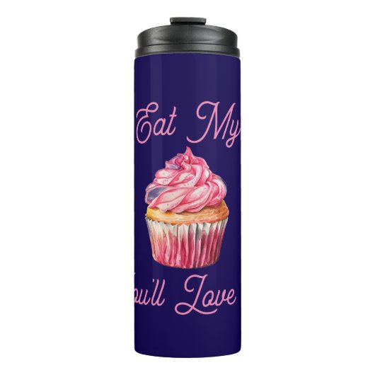 Eet mijn muffin thermische tuimelaar thermosbeker (Voorkant)