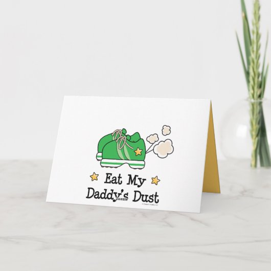 Eet Mijn Papa's Dust Kinder Stationery Notitiekaartje (Achterkant)