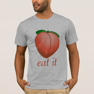 Eet mijn peach t-shirt