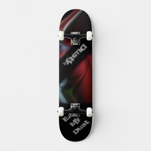 Eet Mijn Skateboard van de Douane van het Stof (Voorkant)